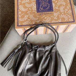 Brighton Pewter Greta Hobo Bag with box and dust bag